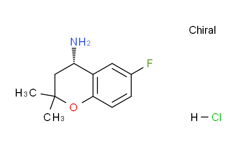CAS No. 390744-78-2, (S)-6-Fluoro-2,2-dimethylchroman-4-amine hydrochloride