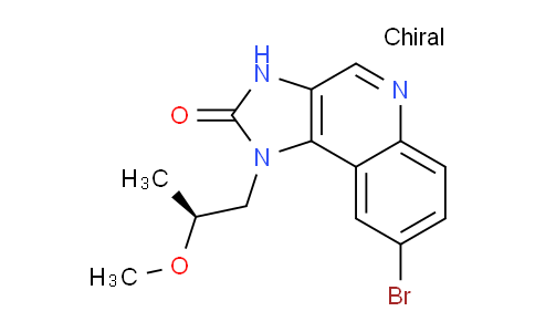 CAS No. 1369532-69-3, (S)-8-Bromo-1-(2-methoxypropyl)-1H-imidazo[4,5-c]quinolin-2(3H)-one