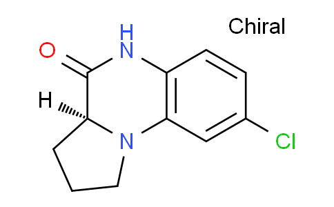 CAS No. 1257847-00-9, (S)-8-Chloro-1,2,3,3a-tetrahydropyrrolo[1,2-a]quinoxalin-4(5H)-one