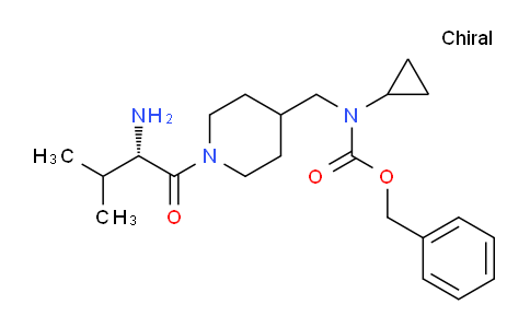 CAS No. 1354016-30-0, (S)-Benzyl ((1-(2-amino-3-methylbutanoyl)piperidin-4-yl)methyl)(cyclopropyl)carbamate