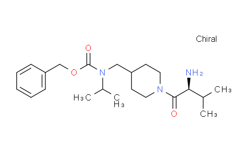 CAS No. 1353995-90-0, (S)-Benzyl ((1-(2-amino-3-methylbutanoyl)piperidin-4-yl)methyl)(isopropyl)carbamate