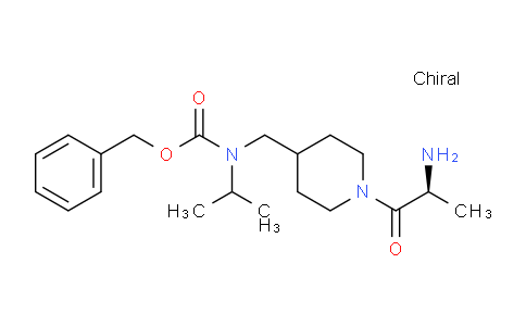 CAS No. 1354007-27-4, (S)-Benzyl ((1-(2-aminopropanoyl)piperidin-4-yl)methyl)(isopropyl)carbamate