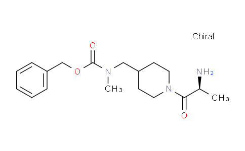 CAS No. 1354016-61-7, (S)-Benzyl ((1-(2-aminopropanoyl)piperidin-4-yl)methyl)(methyl)carbamate
