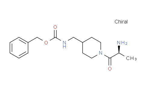 CAS No. 1354006-90-8, (S)-Benzyl ((1-(2-aminopropanoyl)piperidin-4-yl)methyl)carbamate