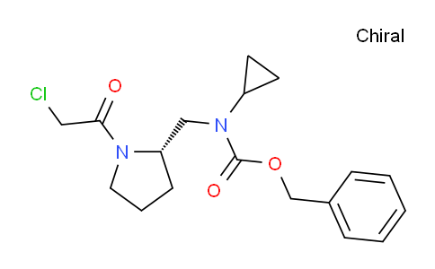 CAS No. 1354015-01-2, (S)-Benzyl ((1-(2-chloroacetyl)pyrrolidin-2-yl)methyl)(cyclopropyl)carbamate