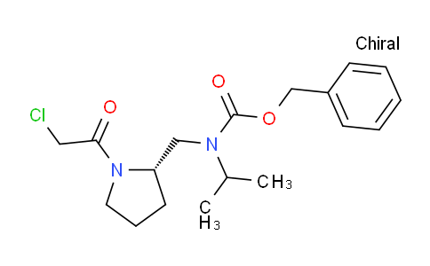 CAS No. 1354008-73-3, (S)-Benzyl ((1-(2-chloroacetyl)pyrrolidin-2-yl)methyl)(isopropyl)carbamate
