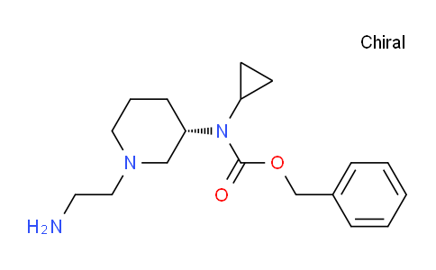 CAS No. 1354016-34-4, (S)-Benzyl (1-(2-aminoethyl)piperidin-3-yl)(cyclopropyl)carbamate