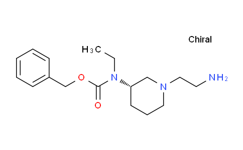 CAS No. 1354015-92-1, (S)-Benzyl (1-(2-aminoethyl)piperidin-3-yl)(ethyl)carbamate
