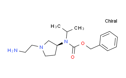 CAS No. 1354001-84-5, (S)-Benzyl (1-(2-aminoethyl)pyrrolidin-3-yl)(isopropyl)carbamate