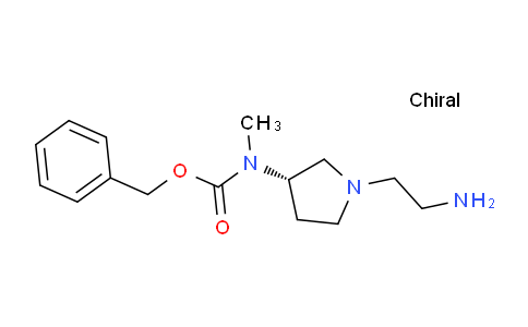 CAS No. 1354008-55-1, (S)-Benzyl (1-(2-aminoethyl)pyrrolidin-3-yl)(methyl)carbamate