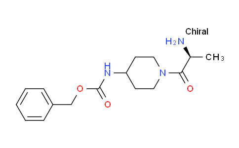 CAS No. 1354017-57-4, (S)-Benzyl (1-(2-aminopropanoyl)piperidin-4-yl)carbamate