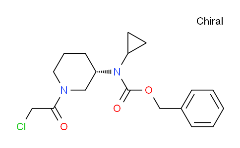 CAS No. 1354014-87-1, (S)-Benzyl (1-(2-chloroacetyl)piperidin-3-yl)(cyclopropyl)carbamate