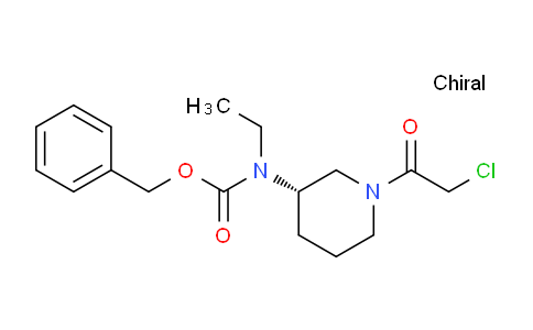 CAS No. 1354002-14-4, (S)-Benzyl (1-(2-chloroacetyl)piperidin-3-yl)(ethyl)carbamate