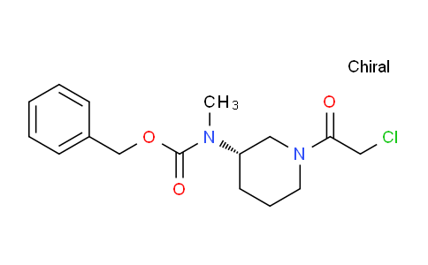 CAS No. 1354003-14-7, (S)-Benzyl (1-(2-chloroacetyl)piperidin-3-yl)(methyl)carbamate