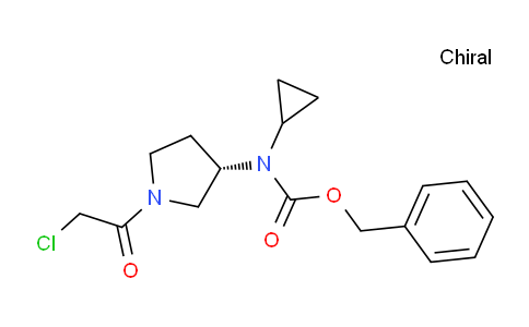 CAS No. 1353993-52-8, (S)-Benzyl (1-(2-chloroacetyl)pyrrolidin-3-yl)(cyclopropyl)carbamate