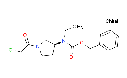 CAS No. 1354016-36-6, (S)-Benzyl (1-(2-chloroacetyl)pyrrolidin-3-yl)(ethyl)carbamate