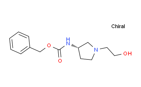 CAS No. 337361-38-3, (S)-Benzyl (1-(2-hydroxyethyl)pyrrolidin-3-yl)carbamate