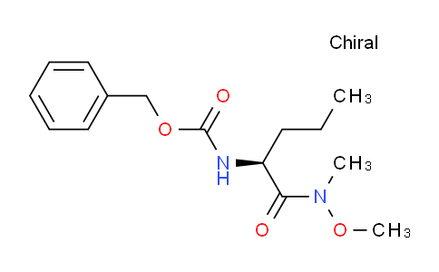 CAS No. 207728-22-1, (S)-Benzyl (1-(methoxy(methyl)amino)-1-oxopentan-2-yl)carbamate