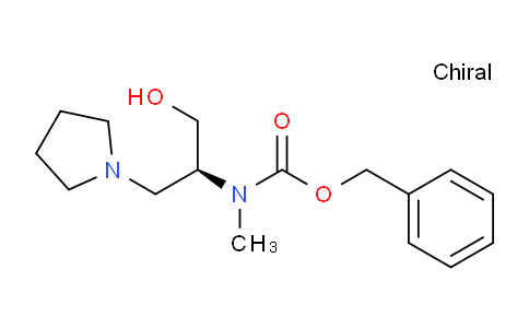CAS No. 675602-76-3, (S)-Benzyl (1-hydroxy-3-(pyrrolidin-1-yl)propan-2-yl)(methyl)carbamate