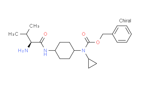 CAS No. 1354003-59-0, (S)-Benzyl (4-(2-amino-3-methylbutanamido)cyclohexyl)(cyclopropyl)carbamate
