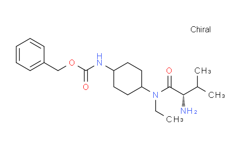 CAS No. 1353996-80-1, (S)-Benzyl (4-(2-amino-N-ethyl-3-methylbutanamido)cyclohexyl)carbamate