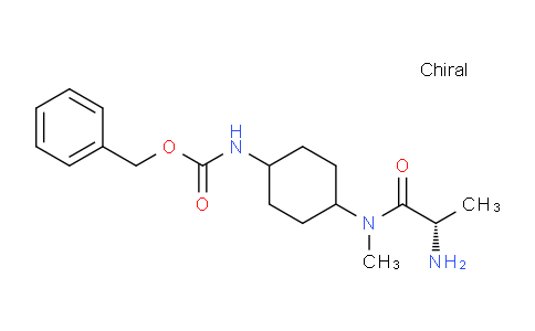CAS No. 1354011-18-9, (S)-Benzyl (4-(2-amino-N-methylpropanamido)cyclohexyl)carbamate