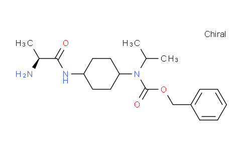 CAS No. 1353993-47-1, (S)-Benzyl (4-(2-aminopropanamido)cyclohexyl)(isopropyl)carbamate