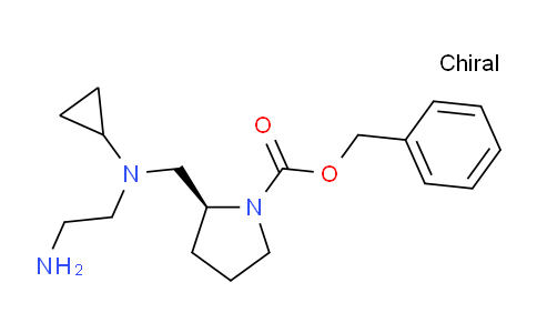 CAS No. 1353994-46-3, (S)-Benzyl 2-(((2-aminoethyl)(cyclopropyl)amino)methyl)pyrrolidine-1-carboxylate