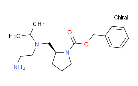 CAS No. 1353995-40-0, (S)-Benzyl 2-(((2-aminoethyl)(isopropyl)amino)methyl)pyrrolidine-1-carboxylate