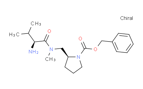 CAS No. 1401666-68-9, (S)-Benzyl 2-(((S)-2-amino-N,3-dimethylbutanamido)methyl)pyrrolidine-1-carboxylate
