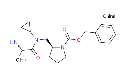 CAS No. 1401666-24-7, (S)-Benzyl 2-(((S)-2-amino-N-cyclopropylpropanamido)methyl)pyrrolidine-1-carboxylate