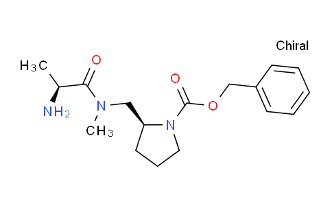 CAS No. 1401667-87-5, (S)-Benzyl 2-(((S)-2-amino-N-methylpropanamido)methyl)pyrrolidine-1-carboxylate