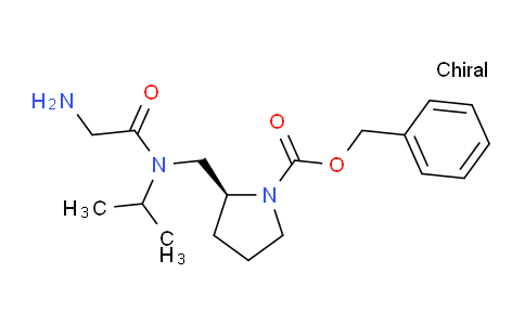CAS No. 1353996-27-6, (S)-Benzyl 2-((2-amino-N-isopropylacetamido)methyl)pyrrolidine-1-carboxylate