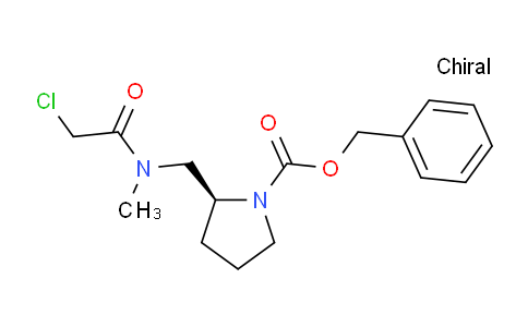 CAS No. 1353996-03-8, (S)-Benzyl 2-((2-chloro-N-methylacetamido)methyl)pyrrolidine-1-carboxylate