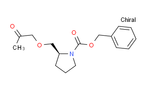 CAS No. 101249-91-6, (S)-Benzyl 2-((2-oxopropoxy)methyl)pyrrolidine-1-carboxylate