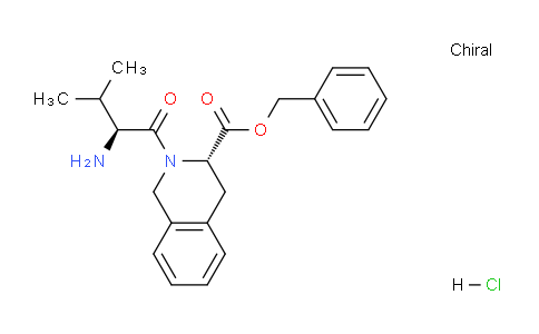 CAS No. 166169-15-9, (S)-Benzyl 2-((S)-2-amino-3-methylbutanoyl)-1,2,3,4-tetrahydroisoquinoline-3-carboxylate hydrochloride