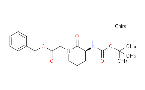 CAS No. 175133-83-2, (S)-Benzyl 2-(3-((tert-butoxycarbonyl)amino)-2-oxopiperidin-1-yl)acetate