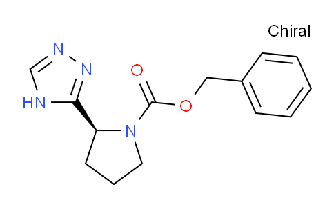 CAS No. 65370-33-4, (S)-Benzyl 2-(4H-1,2,4-triazol-3-yl)pyrrolidine-1-carboxylate