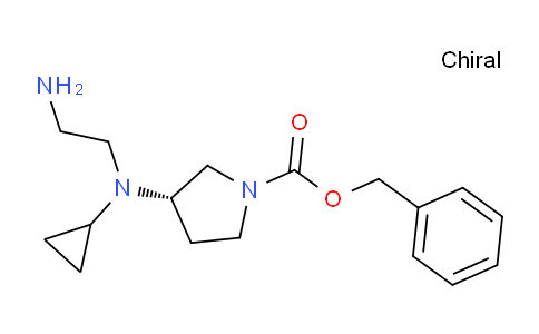 CAS No. 1353992-77-4, (S)-Benzyl 3-((2-aminoethyl)(cyclopropyl)amino)pyrrolidine-1-carboxylate