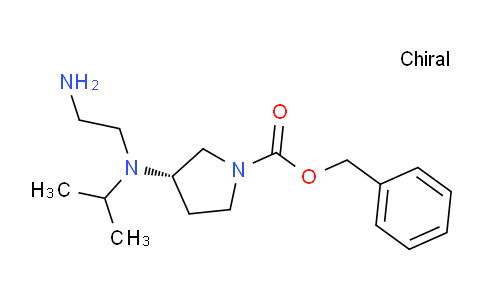 CAS No. 1353994-22-5, (S)-Benzyl 3-((2-aminoethyl)(isopropyl)amino)pyrrolidine-1-carboxylate