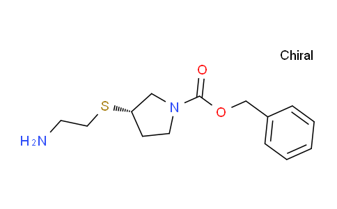 CAS No. 1354019-71-8, (S)-Benzyl 3-((2-aminoethyl)thio)pyrrolidine-1-carboxylate