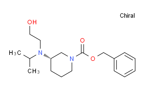 CAS No. 1353994-31-6, (S)-Benzyl 3-((2-hydroxyethyl)(isopropyl)amino)piperidine-1-carboxylate