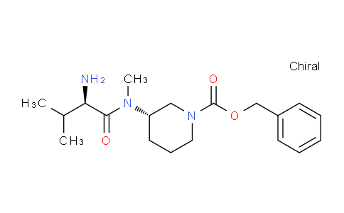 CAS No. 1401667-24-0, (S)-Benzyl 3-((R)-2-amino-N,3-dimethylbutanamido)piperidine-1-carboxylate