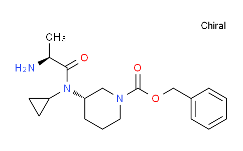 CAS No. 1401668-64-1, (S)-Benzyl 3-((S)-2-amino-N-cyclopropylpropanamido)piperidine-1-carboxylate