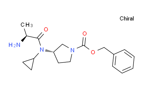 CAS No. 1401667-20-6, (S)-Benzyl 3-((S)-2-amino-N-cyclopropylpropanamido)pyrrolidine-1-carboxylate
