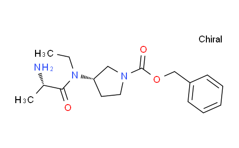 CAS No. 1401665-25-5, (S)-Benzyl 3-((S)-2-amino-N-ethylpropanamido)pyrrolidine-1-carboxylate