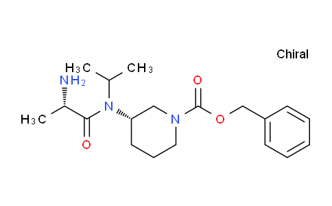 CAS No. 1401666-21-4, (S)-Benzyl 3-((S)-2-amino-N-isopropylpropanamido)piperidine-1-carboxylate