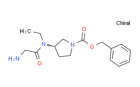 CAS No. 1353996-11-8, (S)-Benzyl 3-(2-amino-N-ethylacetamido)pyrrolidine-1-carboxylate