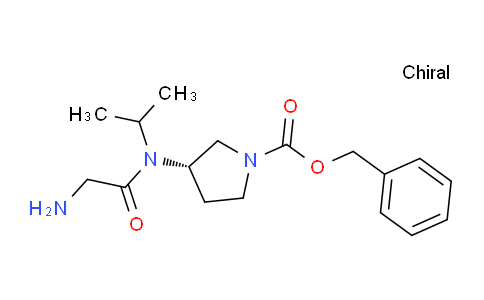 CAS No. 1353993-58-4, (S)-Benzyl 3-(2-amino-N-isopropylacetamido)pyrrolidine-1-carboxylate