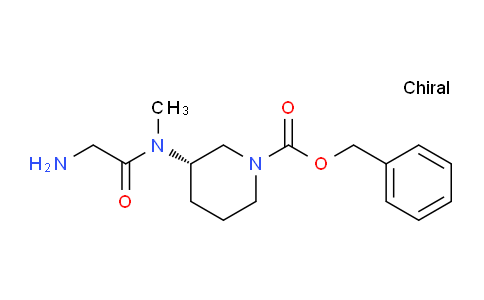 CAS No. 1354014-72-4, (S)-Benzyl 3-(2-amino-N-methylacetamido)piperidine-1-carboxylate
